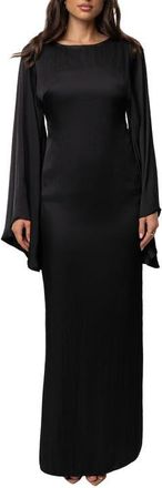 JLUXLABEL Soft Current Maxi Dress in Black at Nordstrom, Size Medium