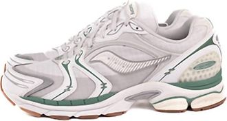 Saucony Mens Progrid Triumph 4 Sneakers In Light Tan Green