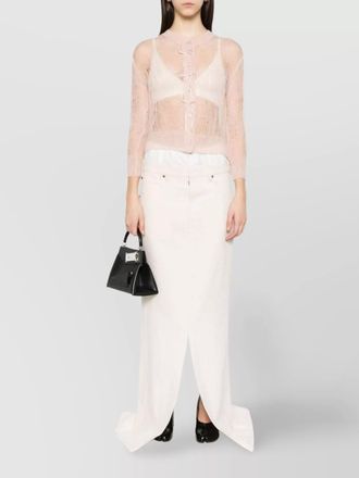 Maison Margiela denim long straight skirt
