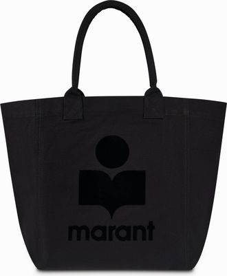 Isabel Marant Yenky-Gz Black Cotton Tote Bag