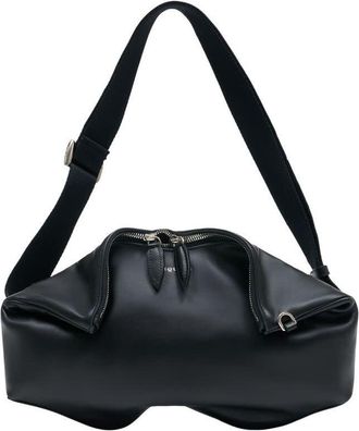 Alexander McQueen Manta Messenger Clutch Black