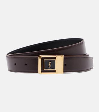 Saint Laurent Cassandre leather belt