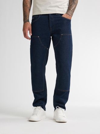 Petrol Industries Heren Utility Loose Fit Jeans Hiawatha - Blauw
