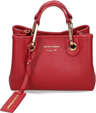 Emporio Armani Borsa tote con logo piccolo - Rosso
