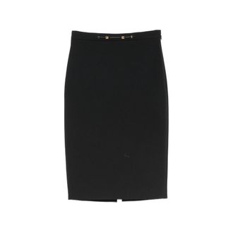 Elisabetta Franchi Logo-plaque Pencil Midi Skirt