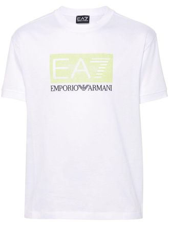Emporio Armani studded logo-detail cotton T-shirt - men - Cotton - S - White