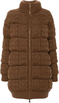 Max Mara Ovatta Down Jacket - Dames - Dons jassen - Bruin - 2XS - Wol - Jassen