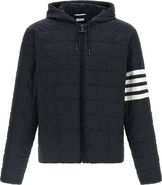 Thom Browne Blue Polyamide Shell Mens Jacket