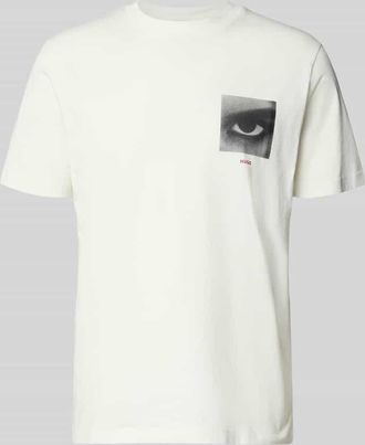 HUGO BOSS Regular Fit T-Shirt aus reiner Baumwolle Modell DEYSS in Weiss, Gr&ouml;&szlig;e XXL