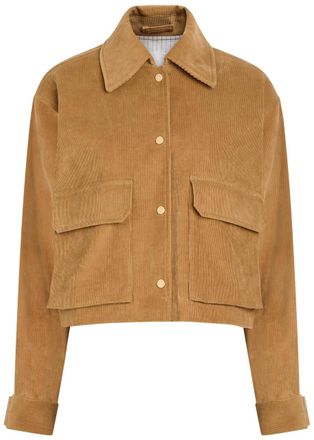 Maria McManus Cropped Corduroy Jacket - Caramel - S (UK8-10 / S)