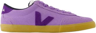 Veja Paarse leren sneakers - Ronde neus - Dames - Sneakers - Paars - 39 EU - Leer - Schoenen