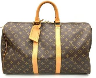 Louis Vuitton Vintage, unisex, Bruin, ONE Size, Pre-owned Weekend Bag