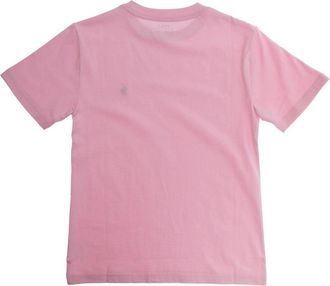 Polo Ralph Lauren Boys T-Shirt With Front Logo Pink Cotton T-Shirts And Polos