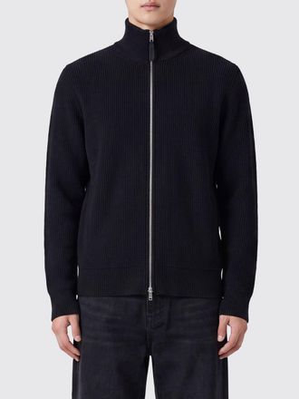 Maison Margiela Cardigan in lana con colletto francese e zip a doppio cursore
