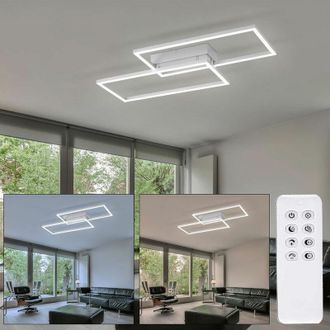 ETC Shop Etc-shop - Lampada da soffitto Lampada da soffitto lampada design camera da letto telecomando luce notturna dimmerabile controllo cct, metallo bianco
