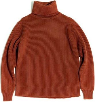 Fortela Vittorio High Neck Sweater in Orange at Nordstrom, Size Xx-Large Eu