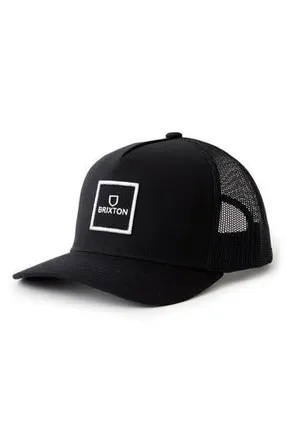 Brixton Alpha Block x C MP Trucker Hat in Black at Nordstrom Rack