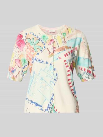 Milano Milano Italy Cardigan aus Viskose-Mix mit Rundhalsausschnitt in Sand, Gr&ouml;&szlig;e XXL