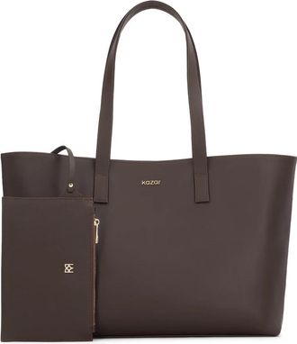 Kazar Febi Grote Handtas - Dames - Shoppers - Bruin - ONE Size - Leer - Tassen