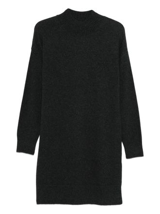 Barbour Gebreide midi-jurk met ronde hals - Grijs