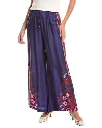 Johnny Was Frankie Easy Silk-Blend Pant