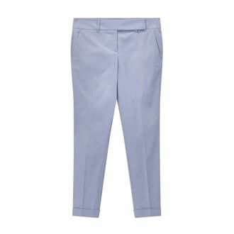 Windsor Cropped Trousers, female, Blue, Size: 2XL Cropped Trousers