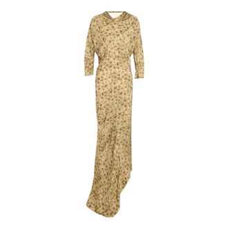 Cortana Anthea Bias-Cut Jurk - Dames - Jurken - Beige - Maat: XL