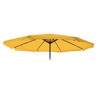 Hhg Funda De Recambio Para Sombrilla Meran Pro, Sombrilla De Mercado Para Hosteler&iacute;a Con Fald&oacute;n &Oslash; 5m, Poli&eacute;ster, Amarillo