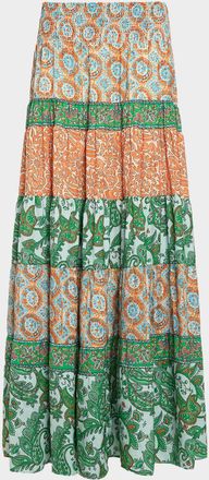 Ramy Brook Dorotha Tiered Maxi Skirt