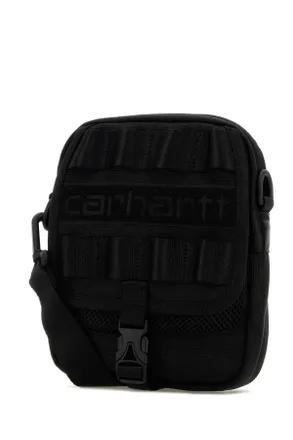 Carhartt Work in Progress Mens Black Canvas Prescott Shoulder Pouch Borse A Mano