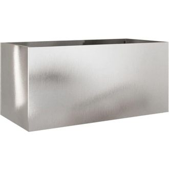 vidaXL Jardinera De Acero Inoxidable Plateado 62x30x29 Cm Vidaxl