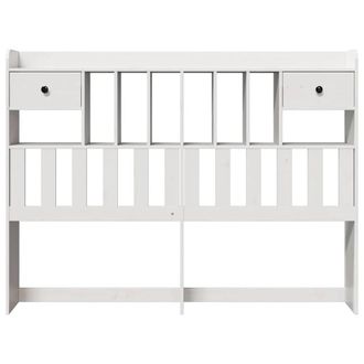 Berkfield Home Headboard with Storage White 160 cm Solid Wood Pine
