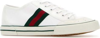 Gucci Mens Tennis Sneaker White Cotton