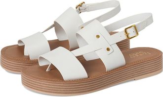 Franco Sarto Genova Womens Wedge Shoes Bright White : 6.5 M, Leather