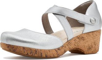 Alegria Savina Womens Sandals Woven Silver : EU 42 (US Womens 11.5-12) Regular, Leather