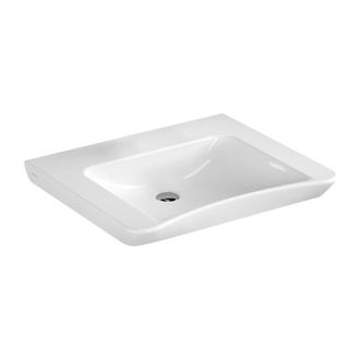 Vitra Lavabo S20 650 X 560/520 Mm Sin Orificio Para Grifer&iacute;a, Sin Orificio Rebosadero Blanco