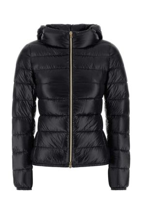 Herno Black Quilted Hood Jacket