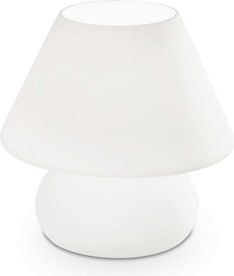 Ideal Lux Prato - Lámpara de mesa pequeña 1 luz Blanca, E14 - Ideal Lux