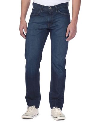 Agave Denim Mens Pragmatist Classic Straight Jeans In Sandspit Supima Dark
