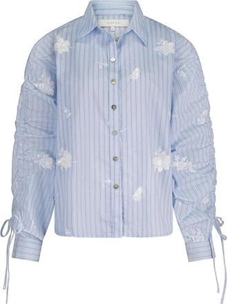 Nukus Nukus, Dames, Blouses & Shirts, Blauw, Maat: M