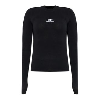 Balenciaga Dames, Tops, Zwart, Maat: S Katoen