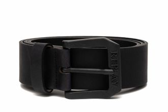 Replay Lederg&uuml;rtel REPLAY, Herren, Gr. 110, gr&uuml;n (dunklegr&uuml;n), Rindsleder, unifarben, G&uuml;rtel Lederg&uuml;rtel, mit matter Schliesse