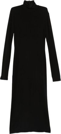 Norma Kamali Turtle-Neck Midi Dress