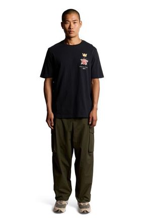 Lyle & Scott Rose And Crown Graphic T-shirt in Dark Navy at Nordstrom, Size Xx-Large
