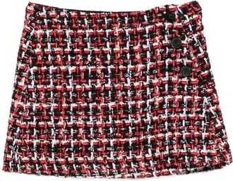 Iro Boucl&eacute; Button-front Mini Skirt
