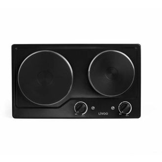 Livoo Livoo - Estufa El&eacute;ctrica 2 Fuegos 2500w Negra - Doc168n