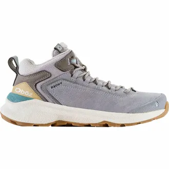 Oboz Footwear Womens Cottonwood Mid B-Dry Waterproof Hiking Boots In Drizzle