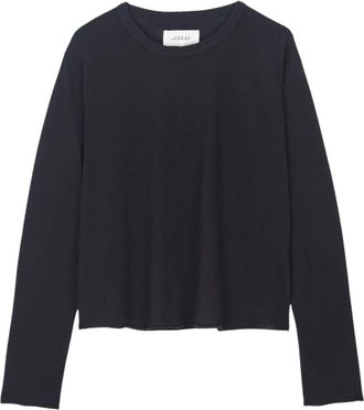 The Great. Crop Long Sleeve Tee - Dames - Longsleeves - Zwart - XS - Katoen - Tops
