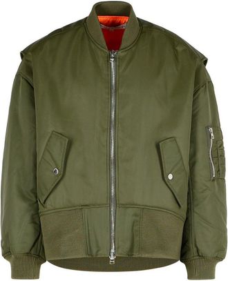 J.W.Anderson J. W. Anderson Curved Hem Oversized Bomber Jacket