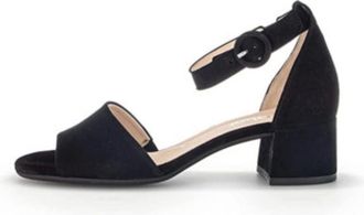 Gabor Riemchensandalen - Dames - Schoenen - Zwart - Maat: 37 1/2 EU Velours